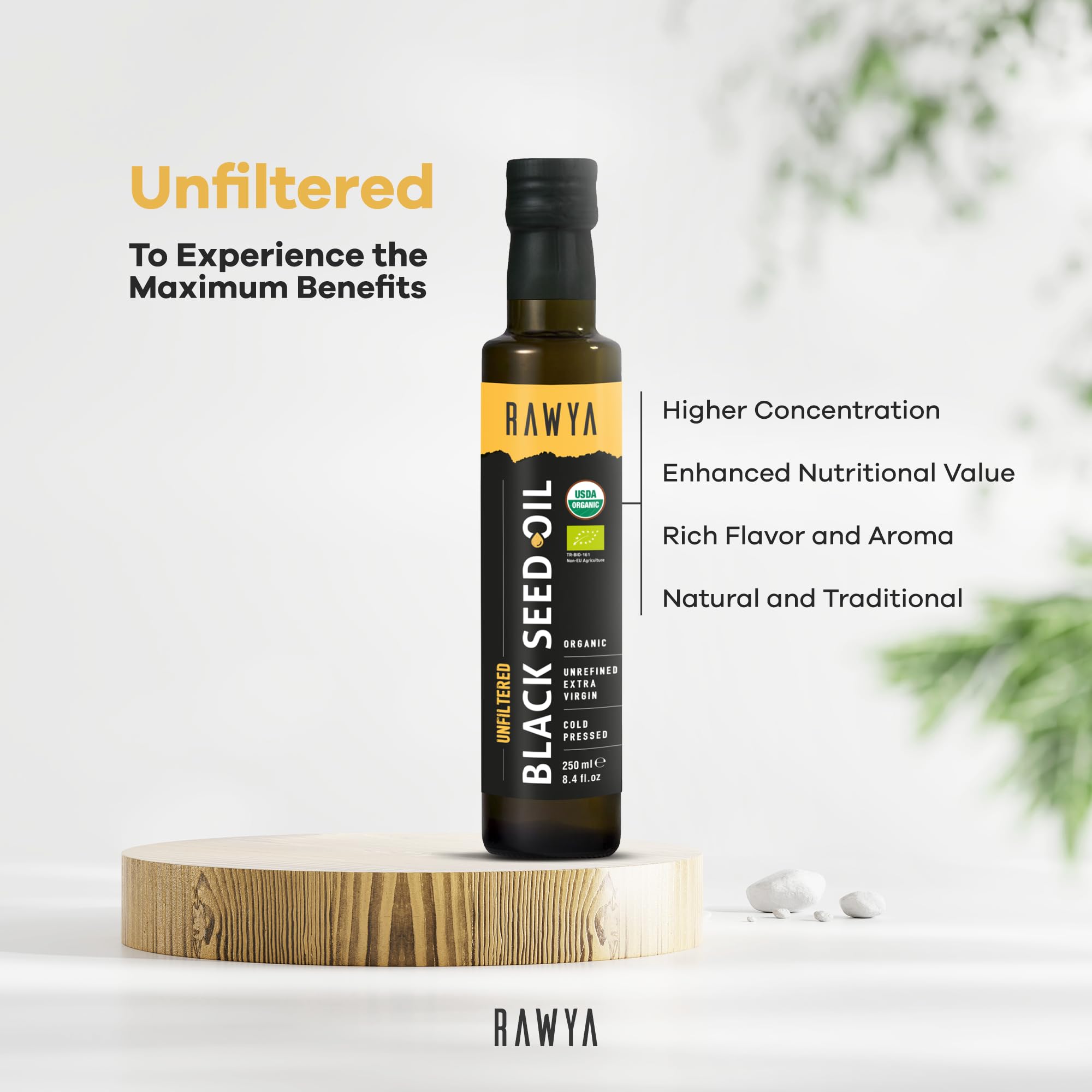 RAWYA versatile wellness and beauty oil ready for everyday routines.