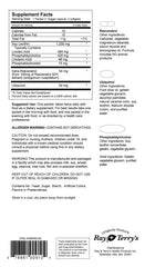 Ray and Terry's Transcend packets contents display three supplement doses for daily synergy