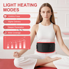 RAYOCON belt wrapped on waist for comfortable, versatile use.
