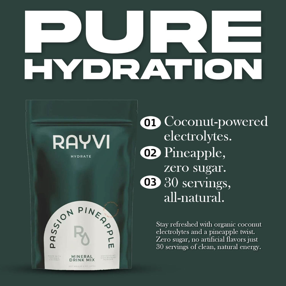 Rayvi minerals balance label highlighting sodium potassium and magnesium
