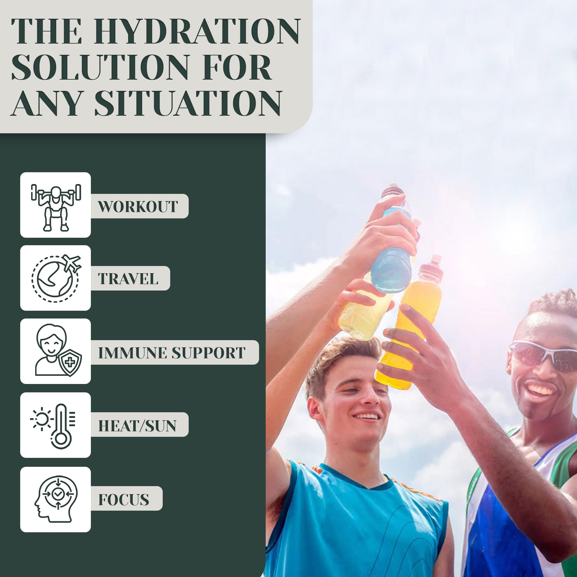 Rayvi workout scene illustrating hydration during training