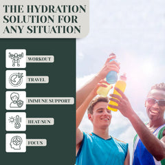 Rayvi workout scene illustrating hydration during training