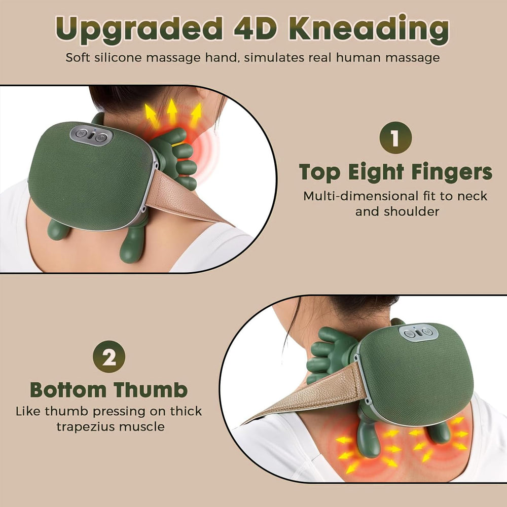 RBQSIPRX Neck Massager with Heat compact design suitable for travel