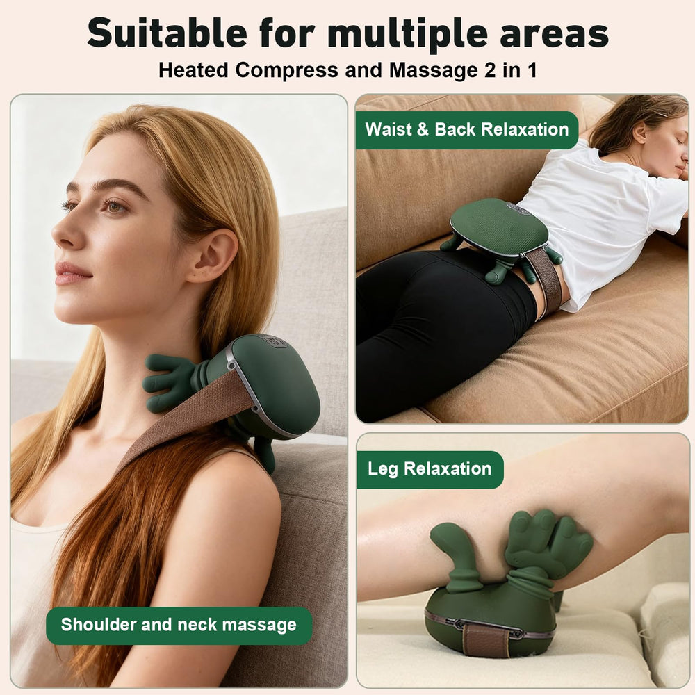 RBQSIPRX Neck Massager with Heat mini massager ideal for on-the-go