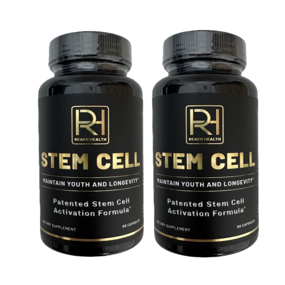Reach Health stem cell activation bottle front for daily vitality support