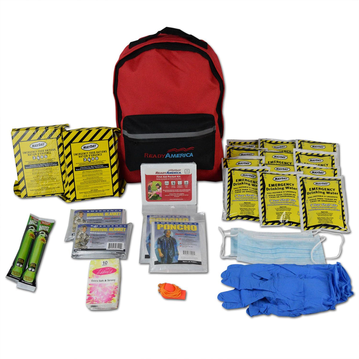 Ready America 70280 backpack closed for quick grab-and-go planning