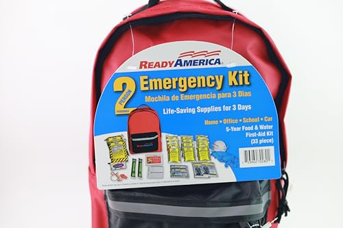 Ready America 70280 first aid kit inside supports basic care