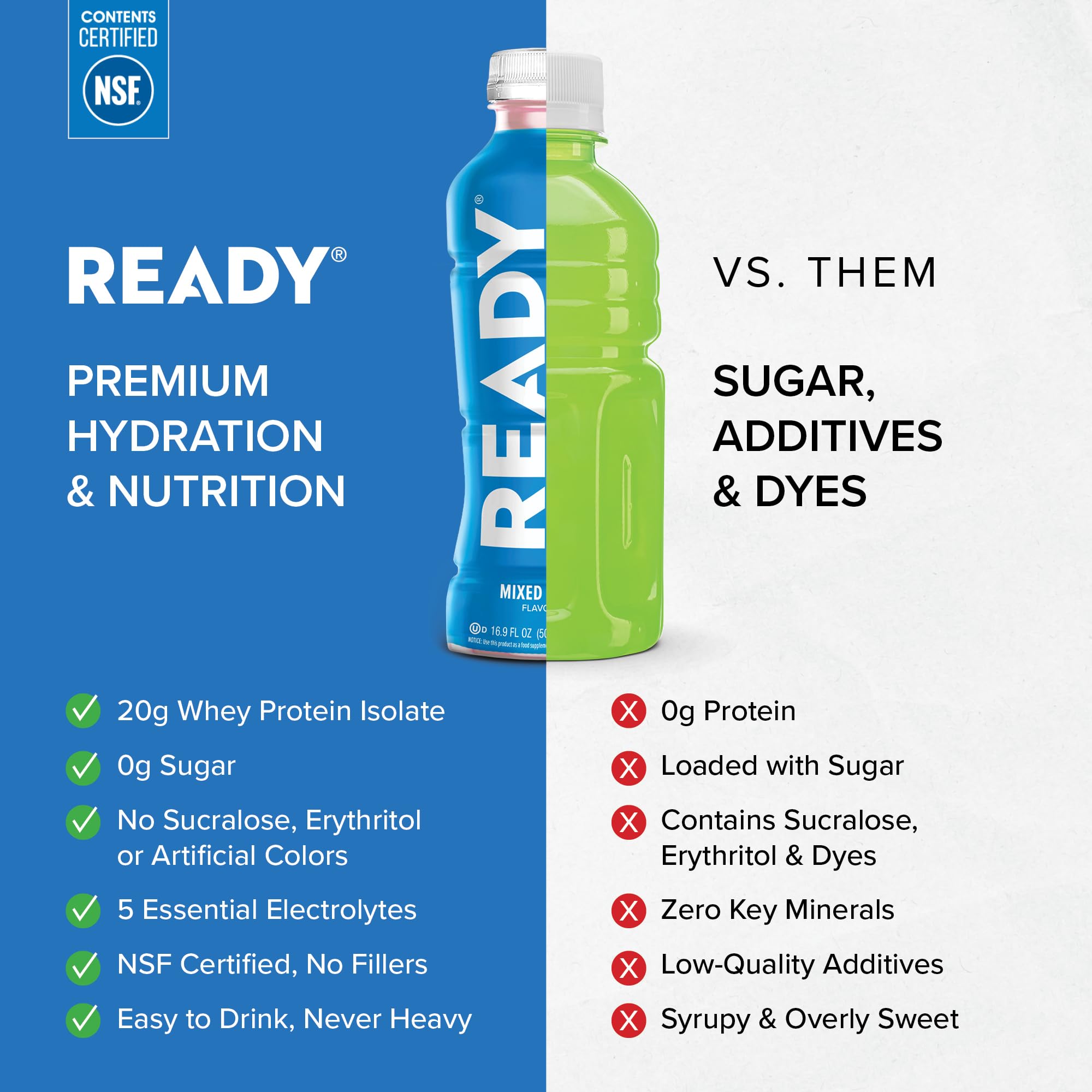 Mixed berry flavor in a 16.9 oz bottle for convenience.