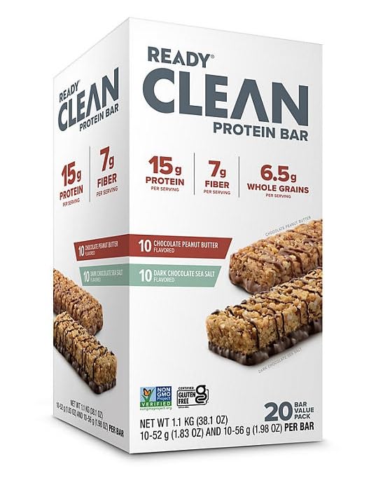 Ready Protein Bars Chocolate Peanut Butter Pack: a high-protein, on-the-go snack for workouts.