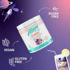 Ready-to-drink GLAXAY Lemonade from Alani Nu with vibrant color