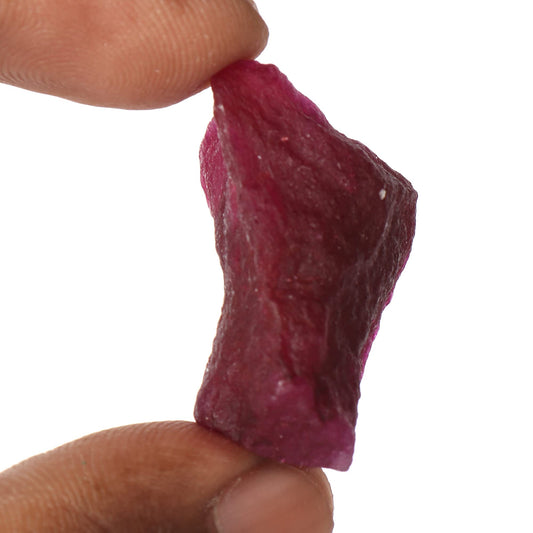 REAL-GEMS red ruby lapidary stone ideal for shaping and polishing.