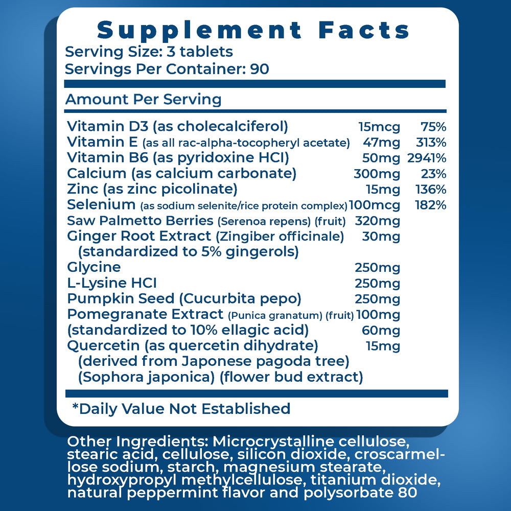 Real Health Prostate Formula info graphic summarizes ingredients and uses.