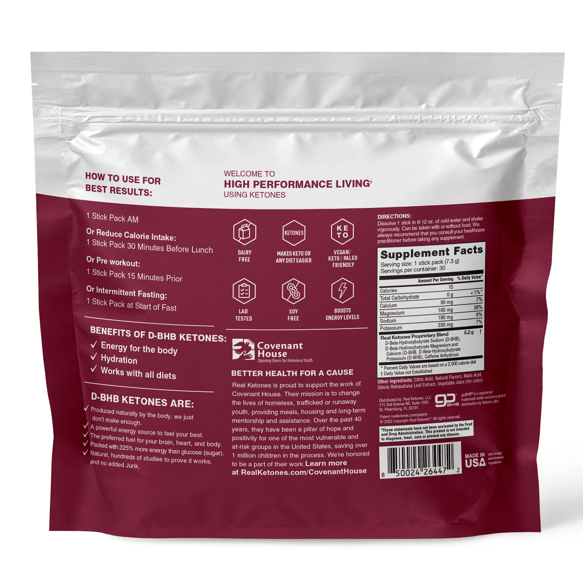 30-count Real Ketones packaging shown for easy shopping.