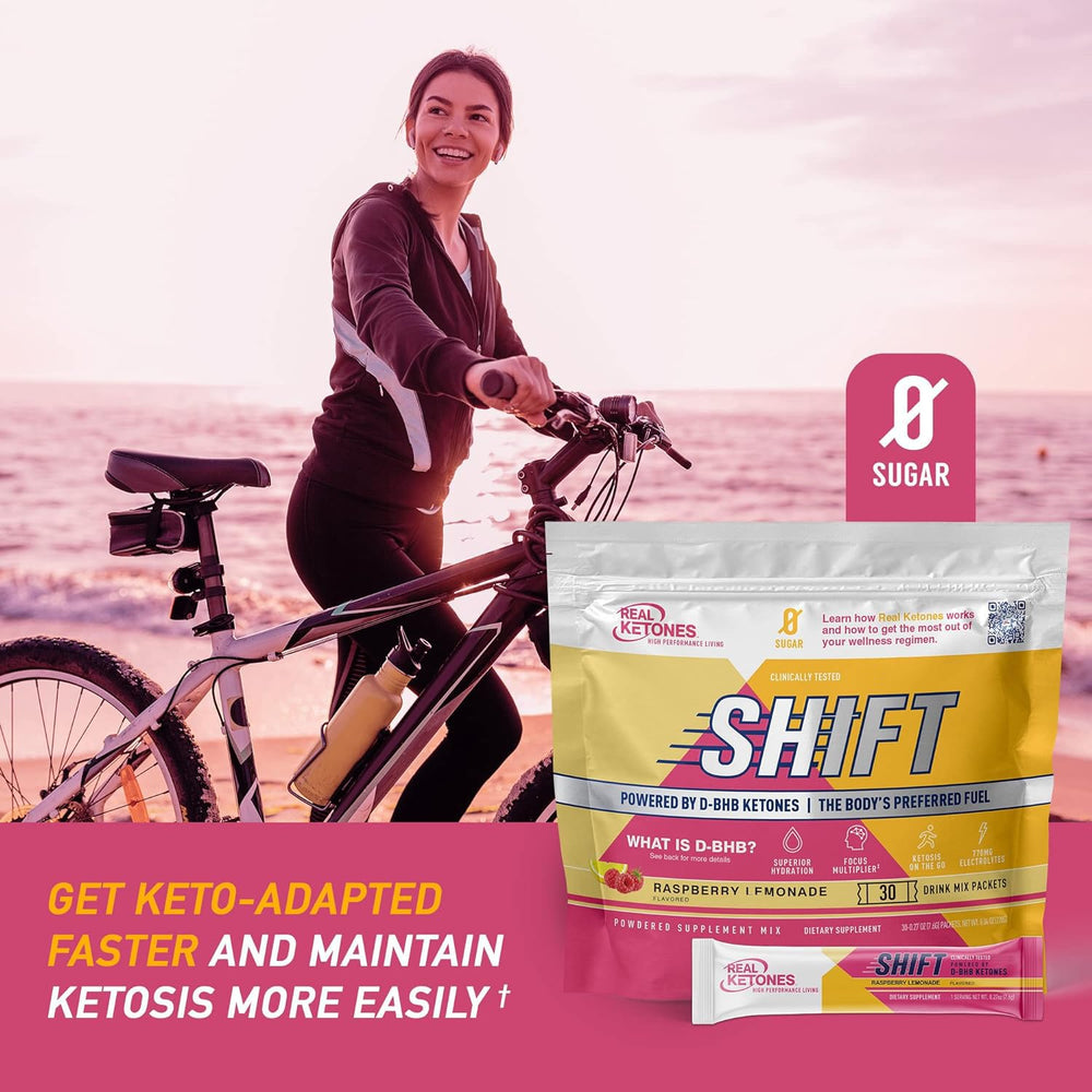 Real Ketones BHB packets after mixing in a glass for a refreshing keto drink