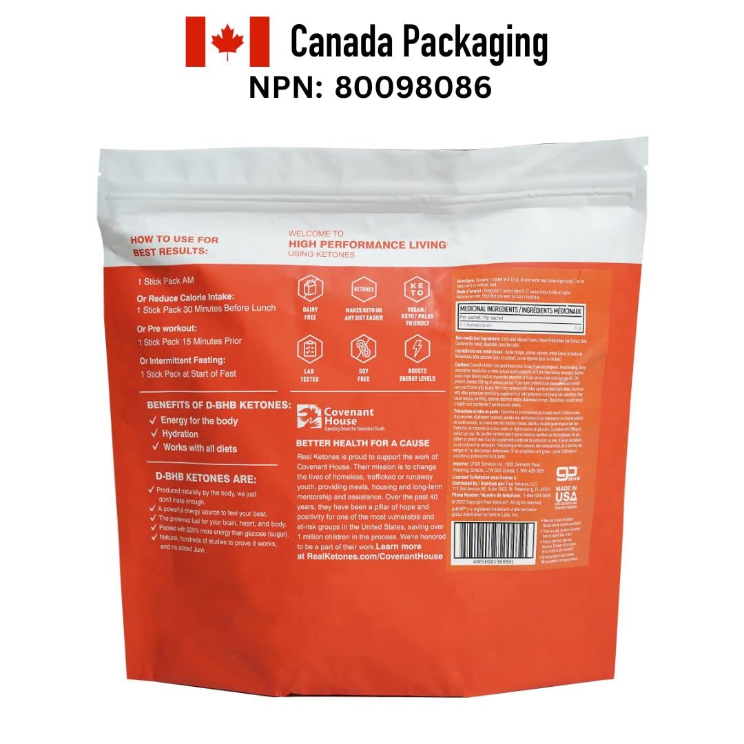 Real Ketones BHB quick brew kit inside a user friendly package