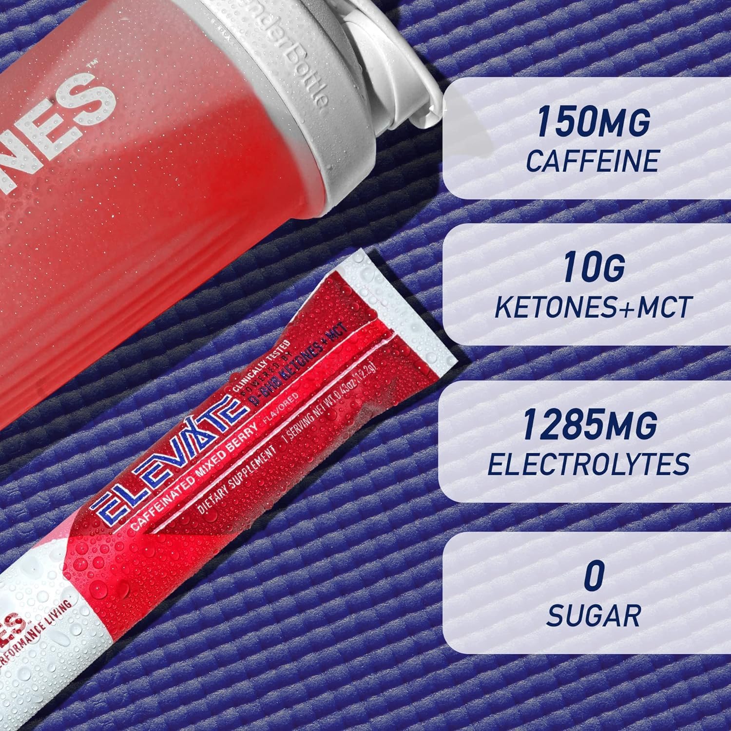 Real Ketones measuring spoon included for precise serving and quick preparation.