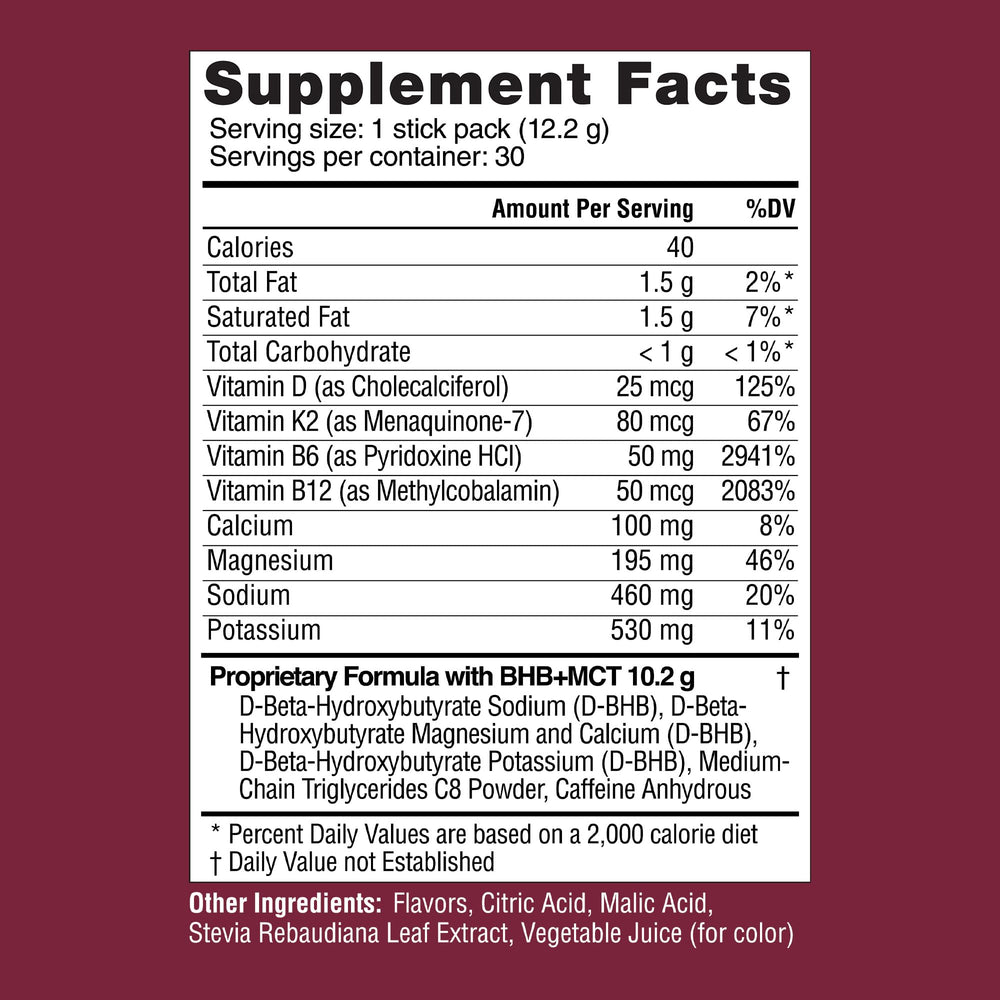 Real Ketones travel-pack image shows on-the-go keto hydration solution.