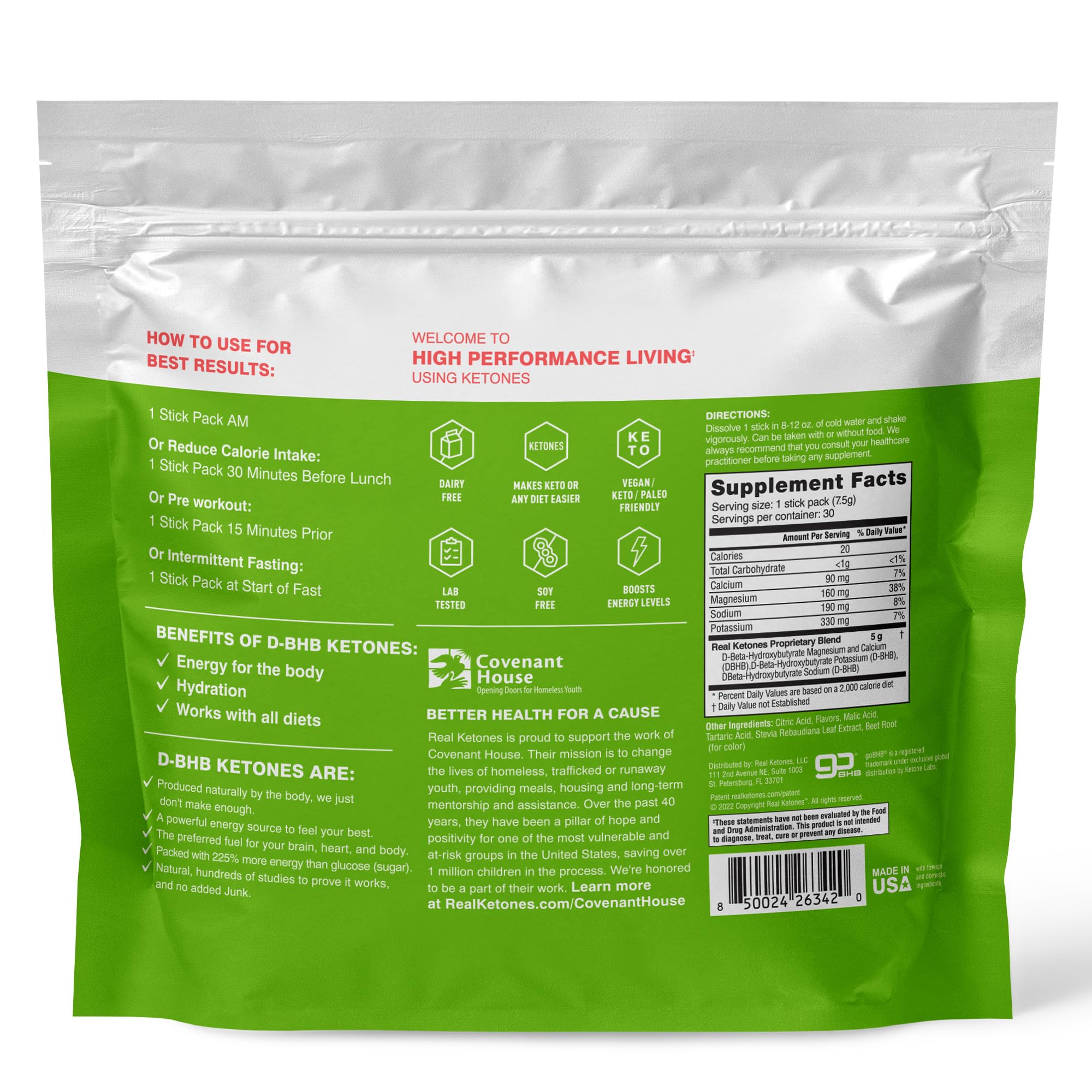 Real Ketones powder dissolving in water creating a smooth keto beverage.