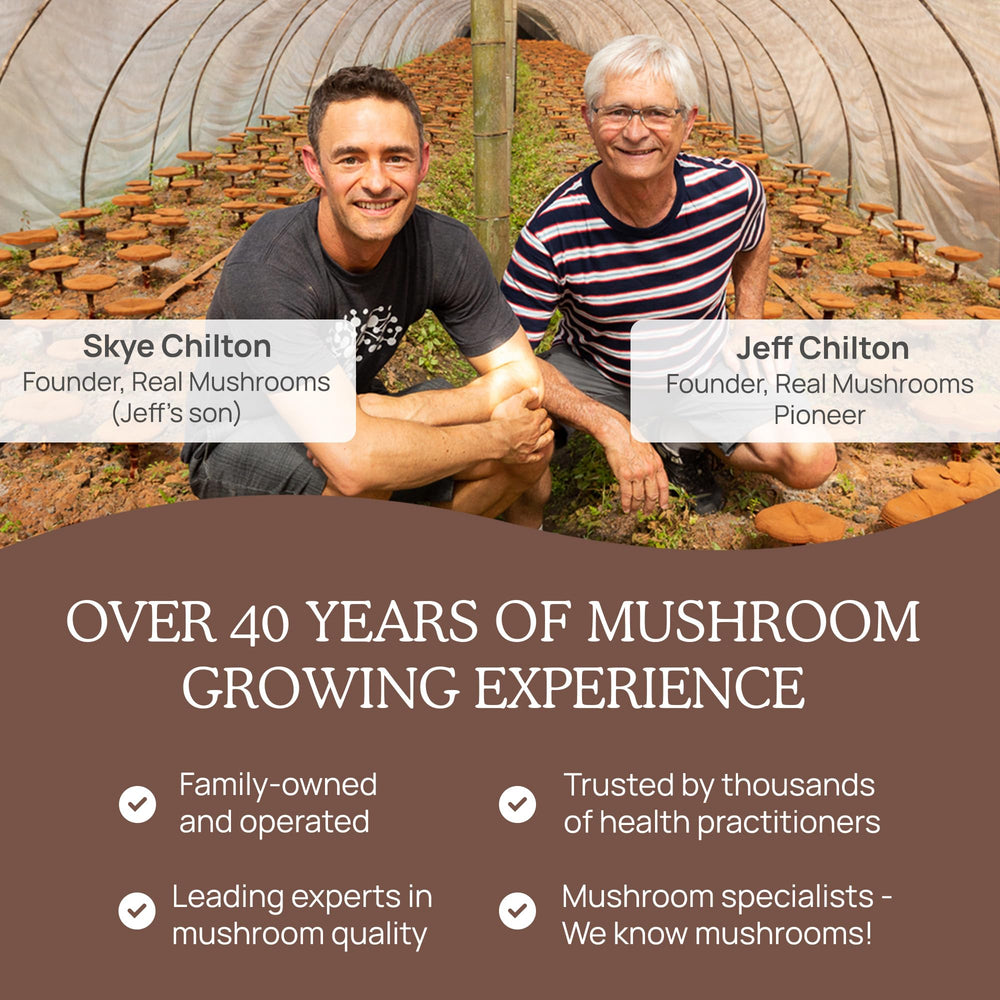Real Mushrooms brings 40+ years of expertise to a clean-label cacao blend.