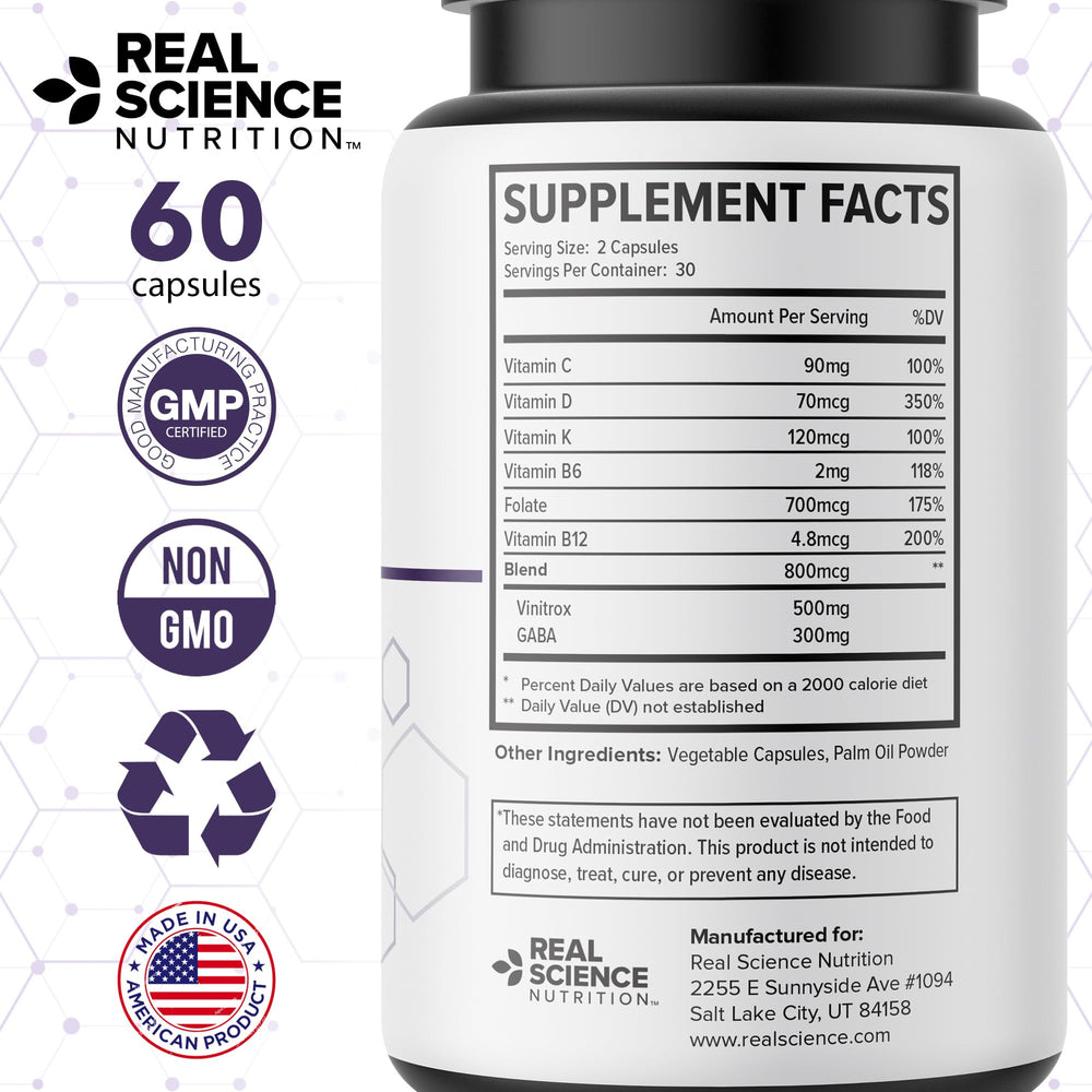 Real Science LegEase Miracle non-GMO seal on packaging signaling pure ingredients.