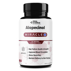 Real Science Nutrition Alopecinol Miracle bottle for daily hair health support
