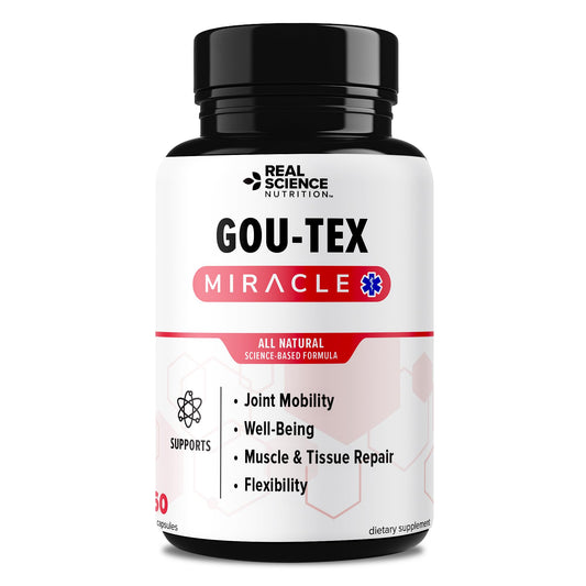 Real Science Nutrition Gou-Tex Miracle bottle for daily joint comfort