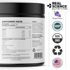User holding Real Science Nutrition Neuropathy Miracle tub for trusted daily support.