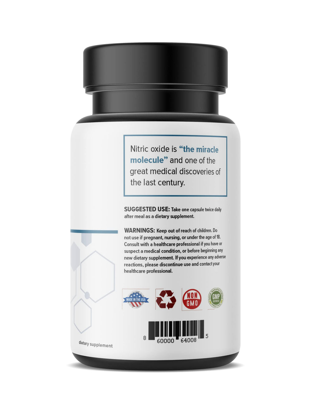 Real Science Nutrition PADM bottle pour showing easy daily dosing.