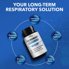 Real Science Nutrition Pulmonary Miracle label highlights GMP quality and non-GMO formula