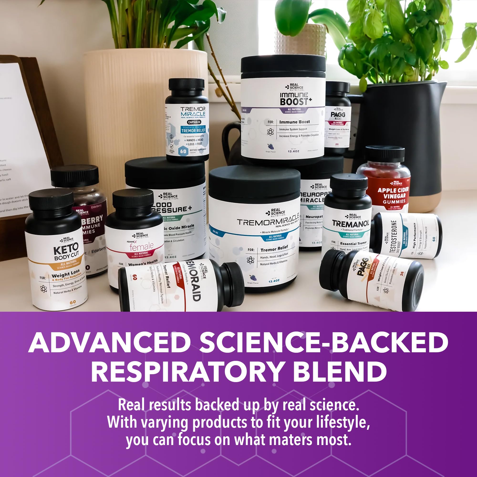 Real Science Oxygenate Miracle lifestyle shot of active adults using oxygen support