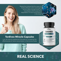 Real Science Tardivex capsules pair indicates an easy two-pill routine.