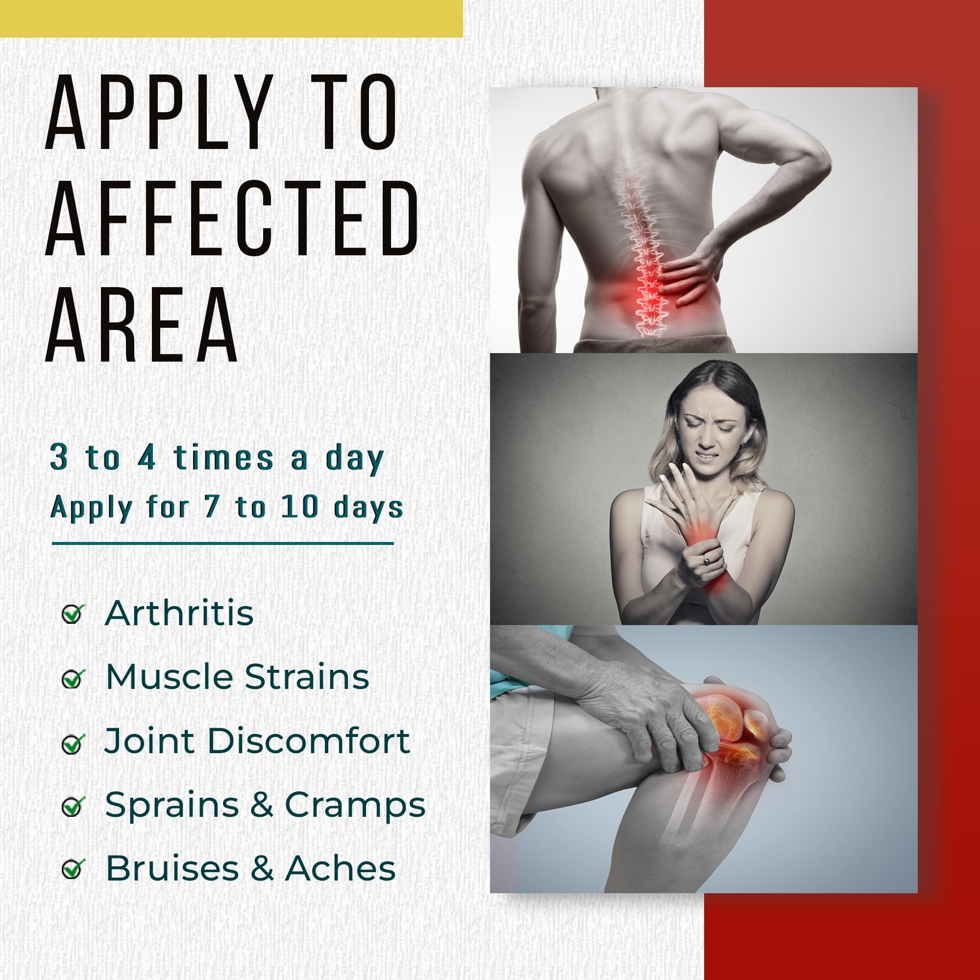 Real Time Pain Relief cream texture appears non-greasy and quickly absorbed.