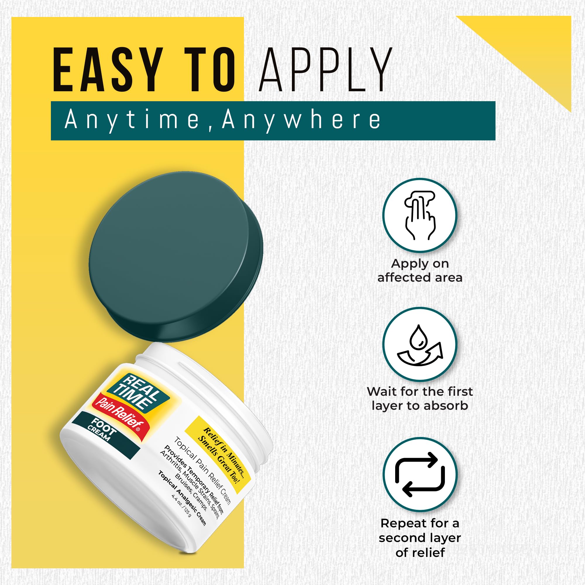 Menthol and eucalyptus provide a cooling, refreshing feel on contact.