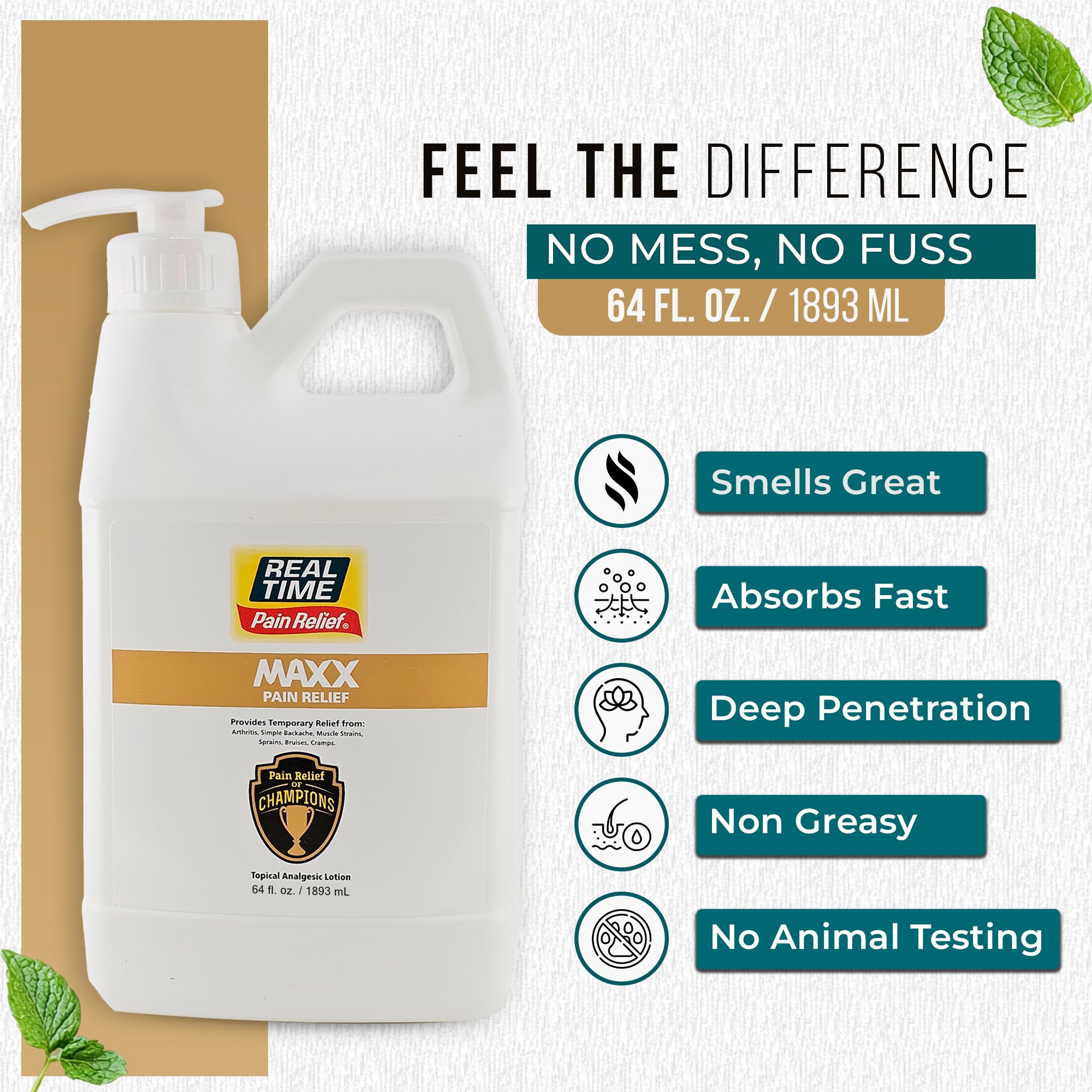 MAXX ingredients panel showing a natural blend for informed use