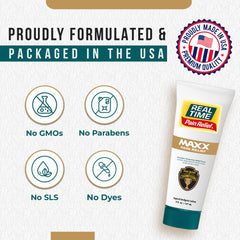 Real Time Pain Relief MAXX made in USA ensuring quality manufacturing