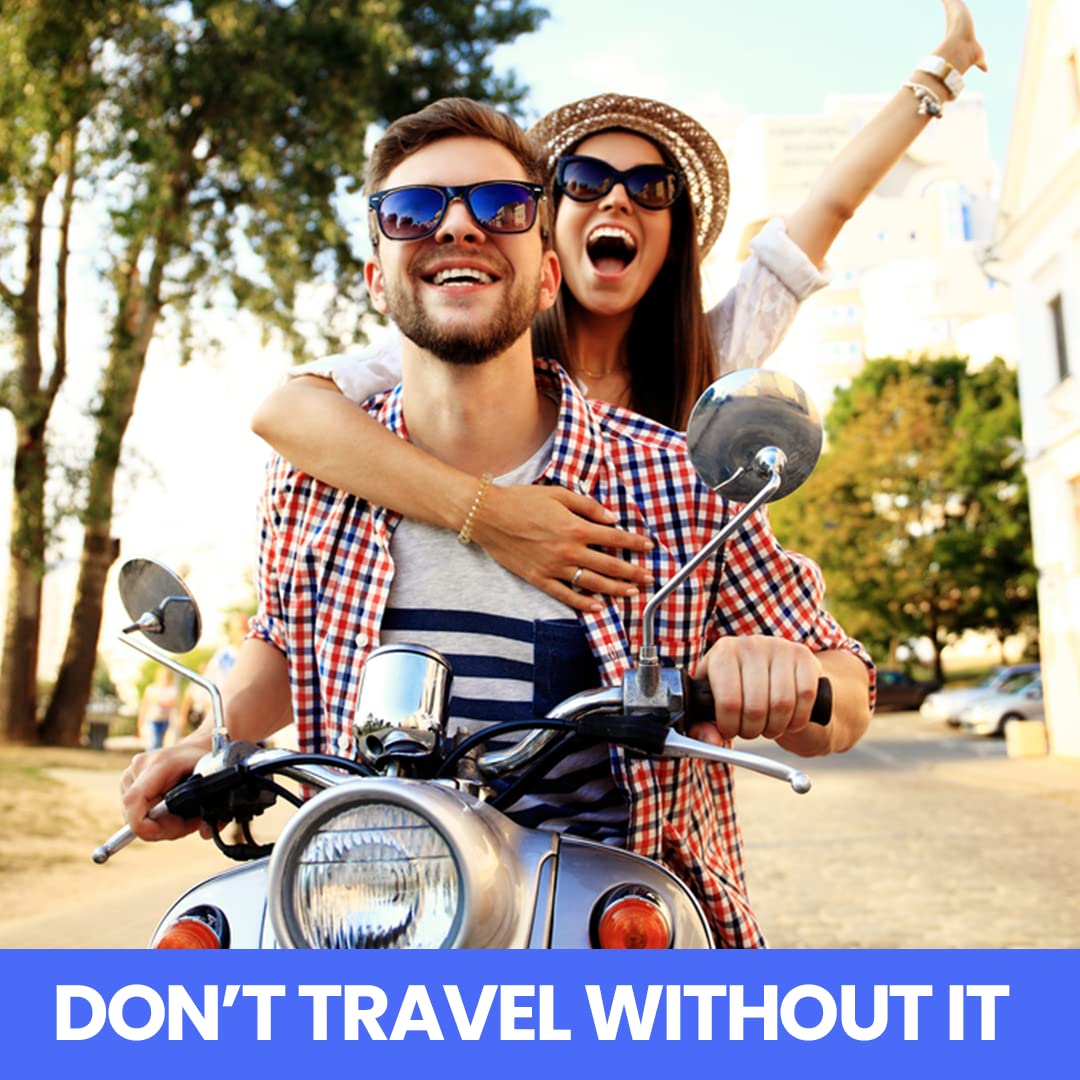 Real Vitamins Travel RX kit antacid tablets to ease upset stomach during travel.