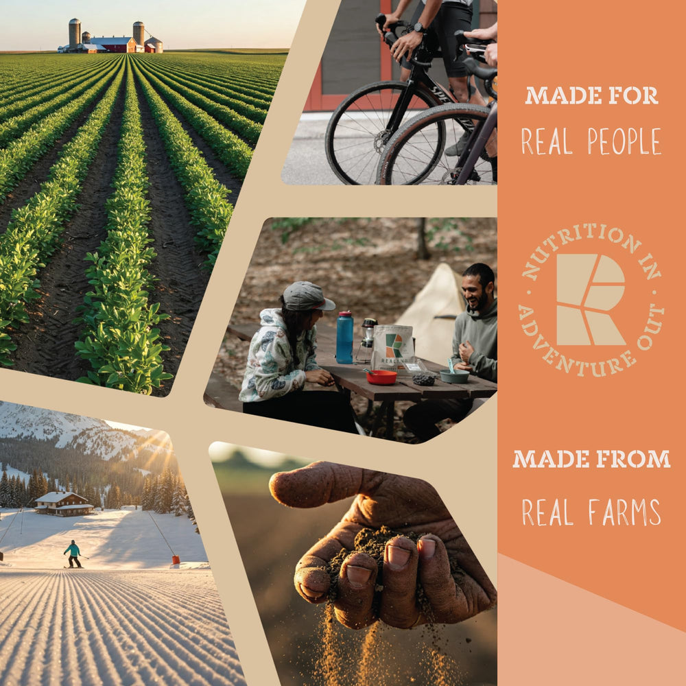 Realand recovery protein label emphasizes grass-fed sourcing and ethics