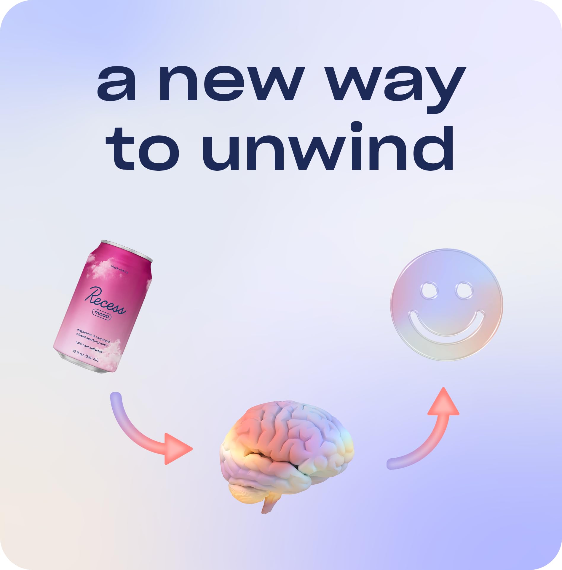Recess Mood ingredients label highlights magnesium L-threonate and L-theanine.