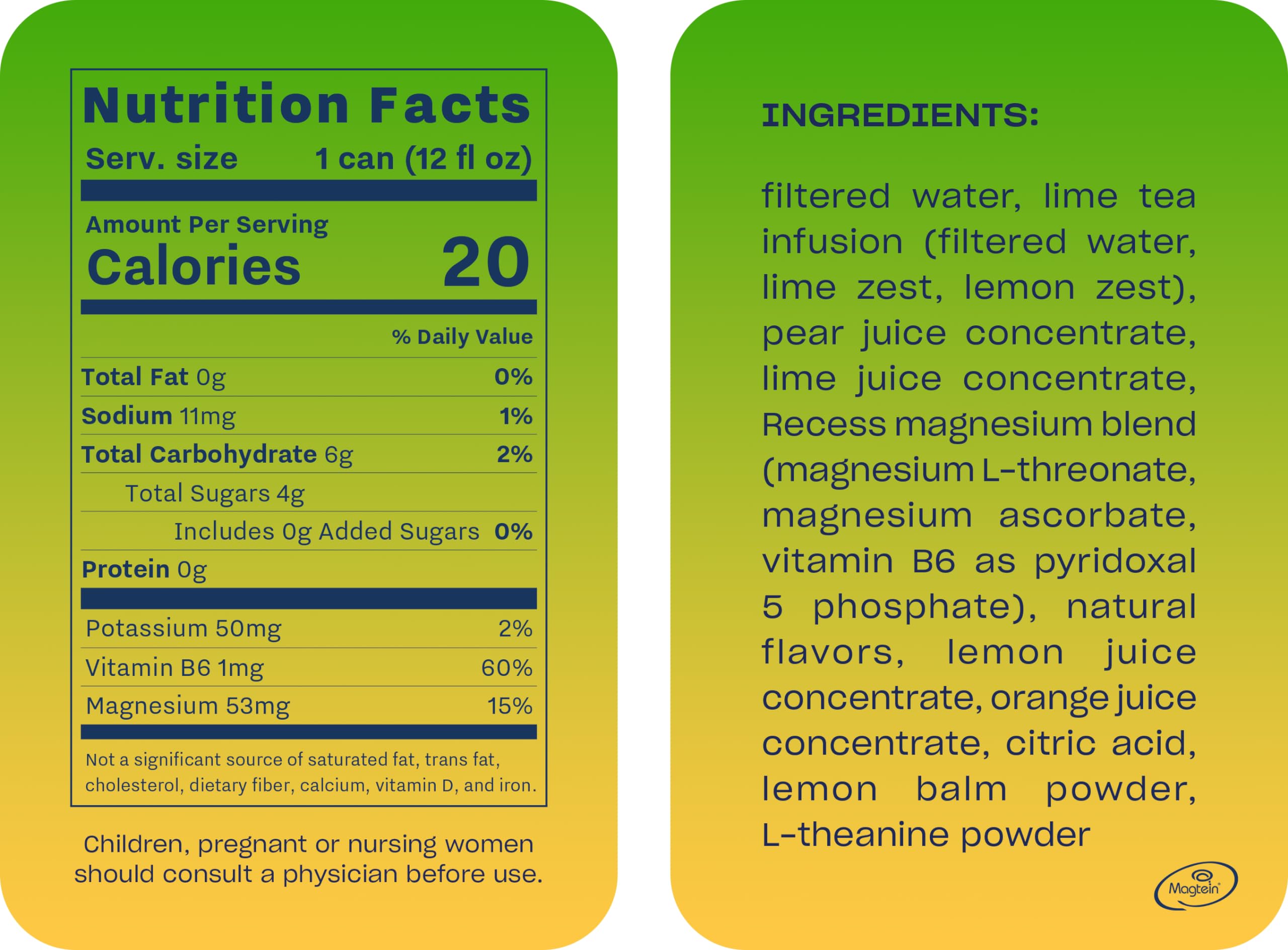 Recess Mood Lime Citrus can with lime slice emphasizes flavor and zest.