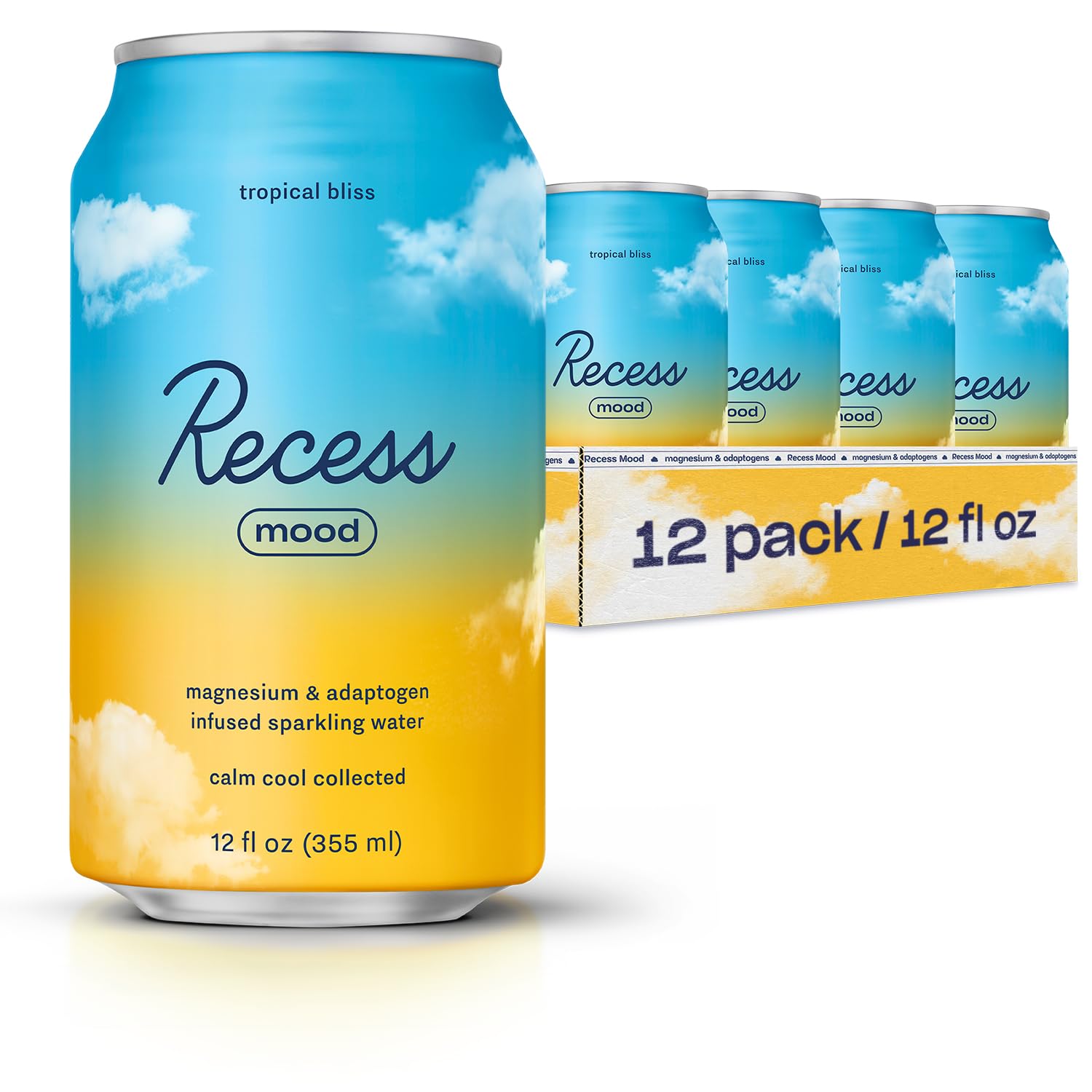 Recess Mood Tropical Bliss can promote calm relaxation with magnesium and adaptogens.