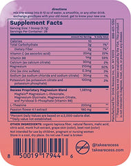 Ingredient panel highlights magnesium, electrolytes, and the brain-friendly blend.