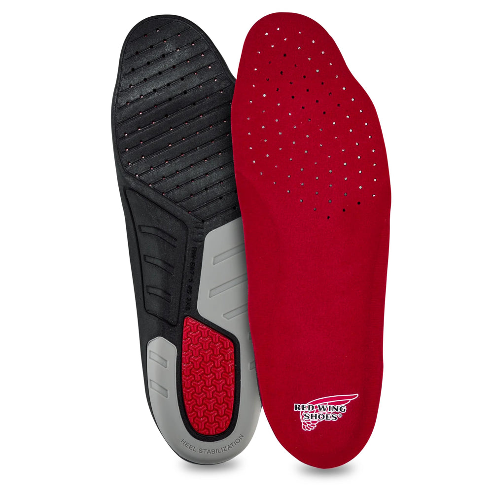 Red Wing Quadrex V2 footbed insole with molded arch and heel gel pad for enhanced comfort