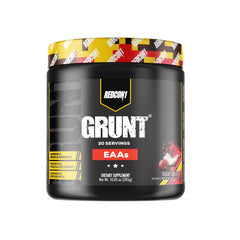 REDCON1 Grunt EAAs Tiger's Blood bottle with pour supports post-workout recovery