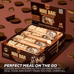 Redcon1 MRE Bar German Chocolate Cake pack, pocket-friendly snack option.