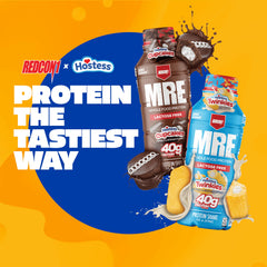 REDCON1 MRE Hostess Cupcakes ingredient blend illustrates real whole food protein mix.