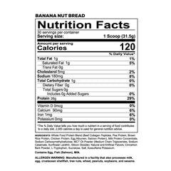 REDCON1 MRE LITE banana nut bread scoop showcases protein-rich powder for post-workout recovery.