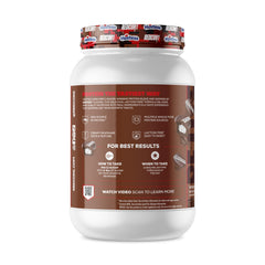 REDCON1 MRE Lite Hostess Cupcakes ingredients—beef, salmon, chicken, egg, brown rice, pea protein.
