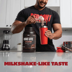 REDCON1 MRE LITE ingredients sources collage, highlighting diverse real protein sources.
