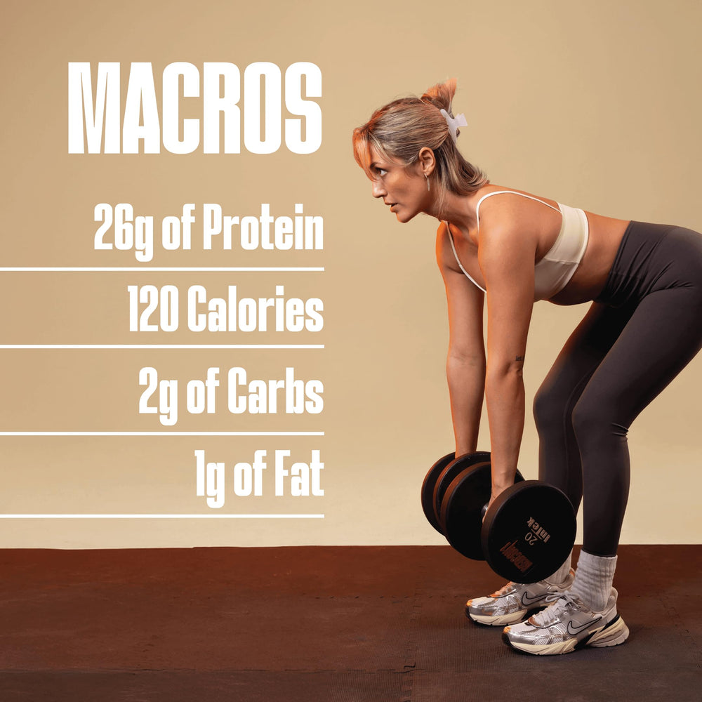 REDCON1 MRE LITE label close-up highlights 120 calories and 26g protein.