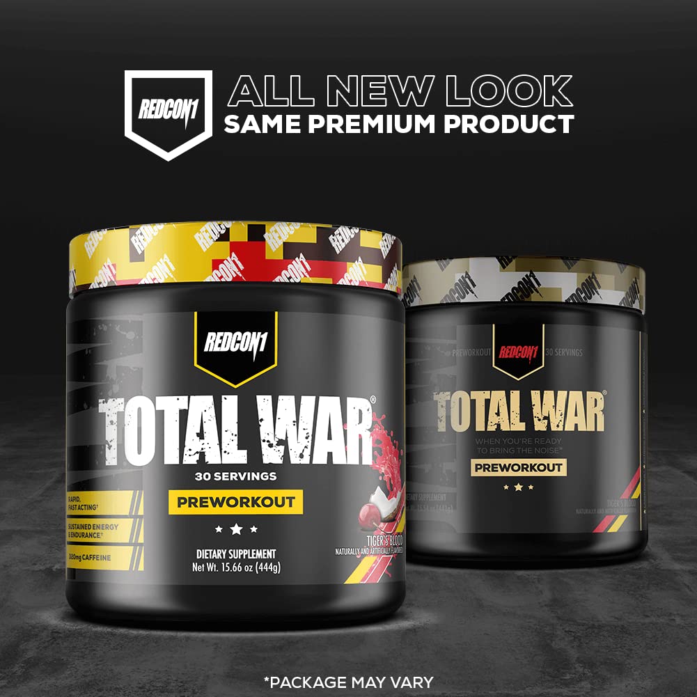 REDCON1 Total War Baja Bomb flavor close-up signaling bold taste and alertness.
